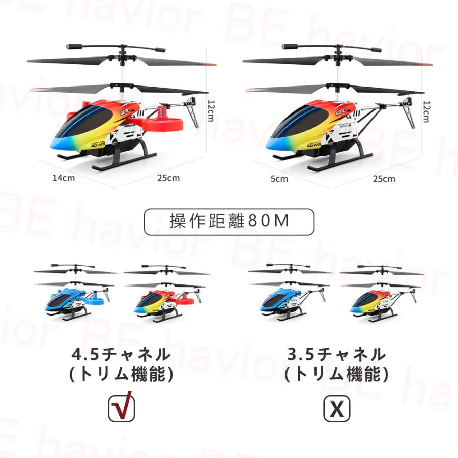 ラジコン ヘリコプター ヘリ RCヘリコプター 飛行機 合金製フレーム 2.4GHZ 3.5／4.5チャネル ホバリング トリム 小型 初心者向け おもちゃ 贈り物 プレゼント｜behavior｜12