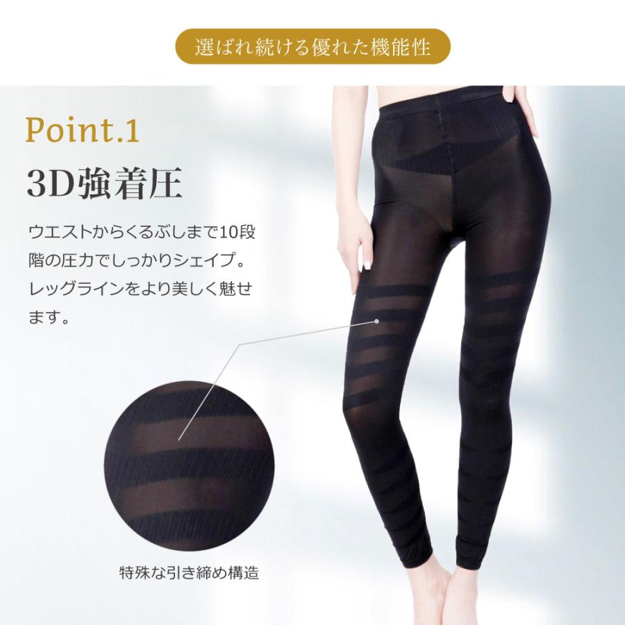 着圧レギンス 寝る時 レディース 着圧スパッツ 大きいサイズ 足痩せ ダイエット 強圧 加圧レギンス タイツ 美脚 産後 骨盤矯正 補正下着 ヒップアップ xl 2l | BeHe | 15