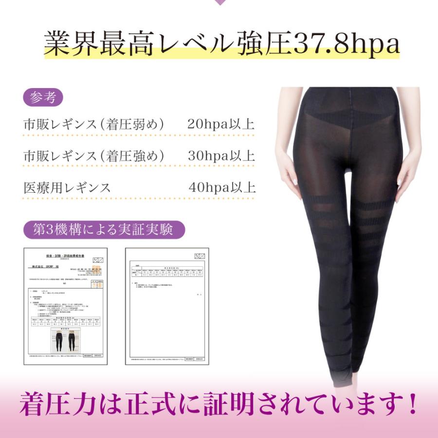 ハイウエスト 着圧レギンス 寝る時 レディース 着圧スパッツ 大きいサイズ 足痩せ ダイエット 加圧レギンス タイツ 美脚 産後 骨盤矯正 補正下着 ヒップアップ | BeHe | 11