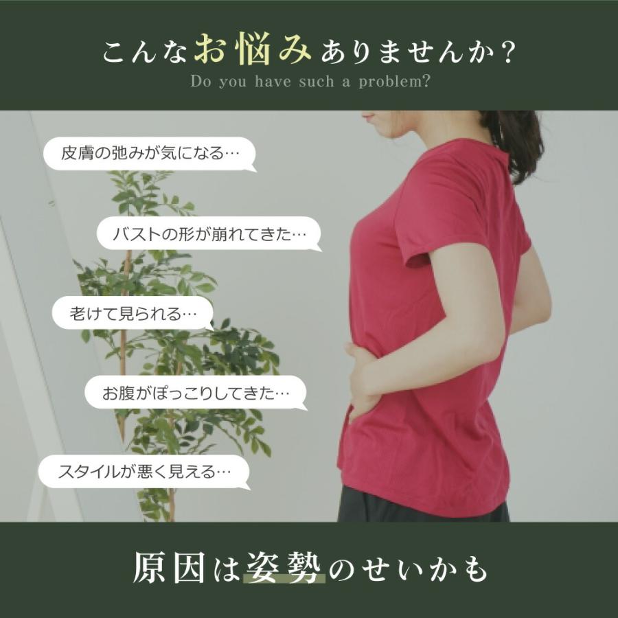 姿勢矯正 インナー 猫背矯正 ブラ ベルト 女性用 背筋 サポーター バストアップ 盛れる 補正ブラ 背筋 サポート 巻き肩 痛くない メッシュ レディース 肩こり | BeHe | 09