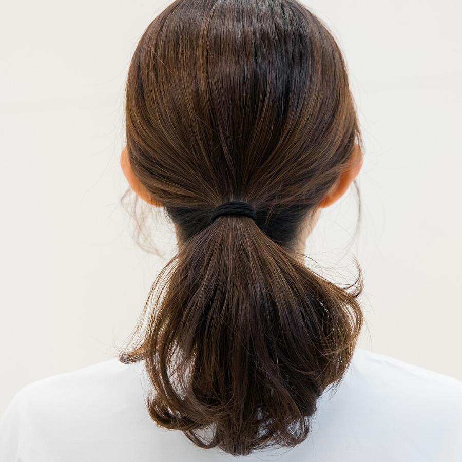 BeHe（ベーエ） 【100本セット】ヘアゴム 黒 髪 ゴム シンプル リング