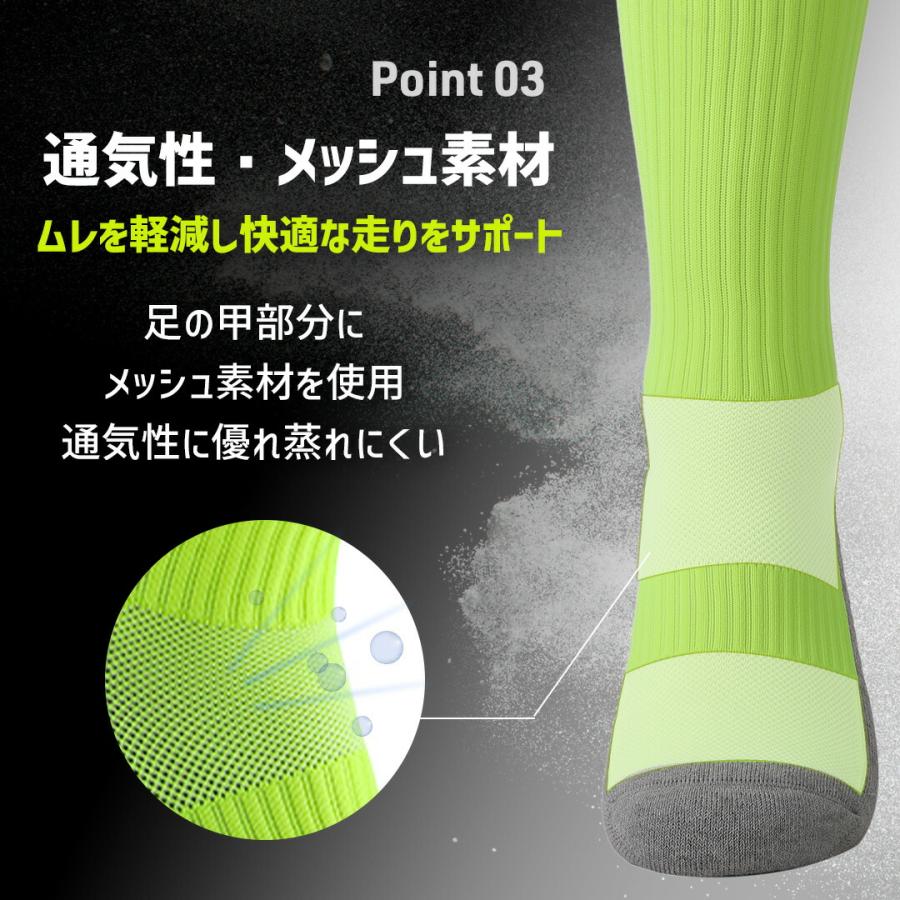 ランニング ソックス 滑り止め ミドル 厚手 ロング レディース メンズ キッズ スポーツ 靴下 トレラン ソックス ジョギング サッカー 速乾 抗菌 3足セット |  | 07