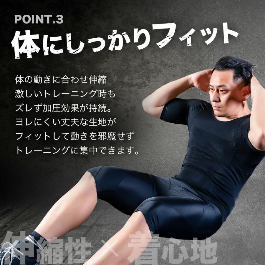 2枚組】加圧シャツ メンズ 加圧シャツ 加圧インナー 筋トレ ダイエット