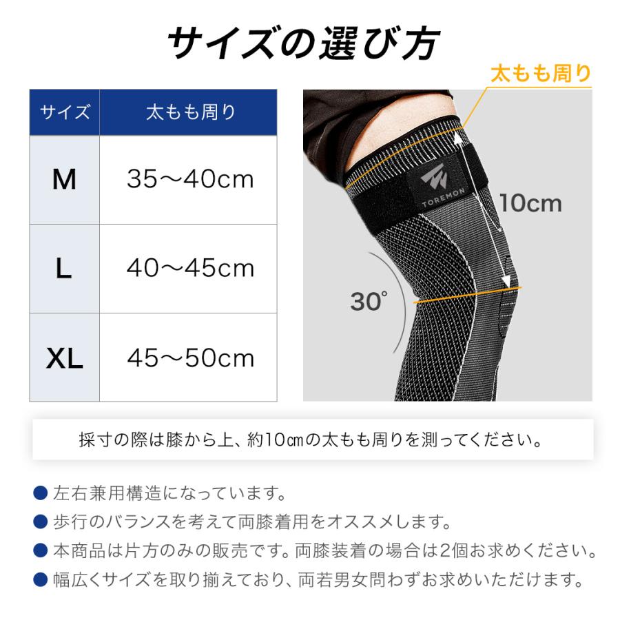膝サポーター ロングタイプ 大きい サイズ スポーツ 薄手 ひざ