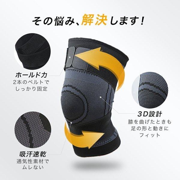 膝サポーター 大きい サイズ スポーツ 薄手 ひざ