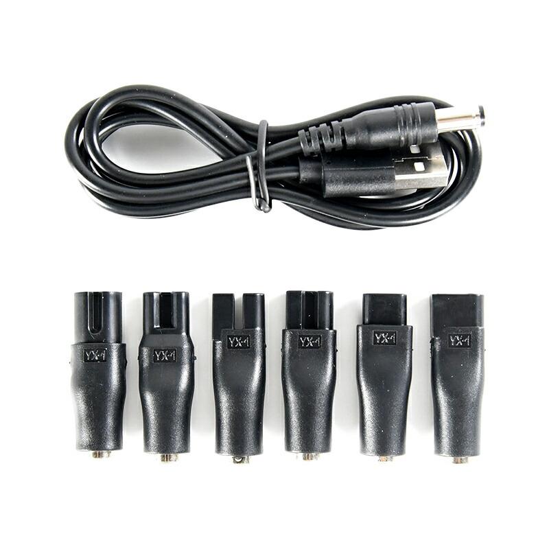 120cm USBケーブル & 充電アダプター6個セット】シェーバー ひげそり