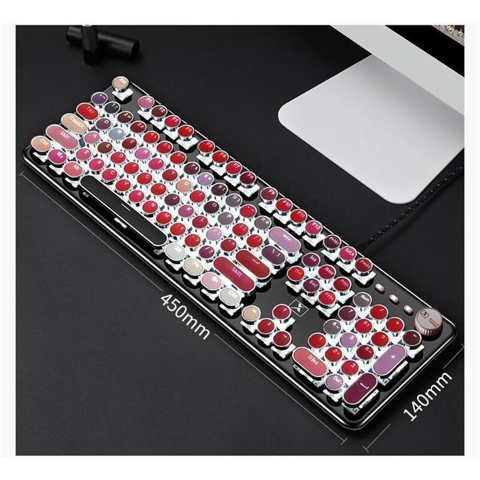レディース キーボード 有線 バックライト付き 104キー 口紅 リップ デザイン パソコン Pc ノートpc 可愛い お洒落 アルミパネル 全キー ロールオーバー 防衝突 Gm 013 ベネックスストア 通販 Yahoo ショッピング