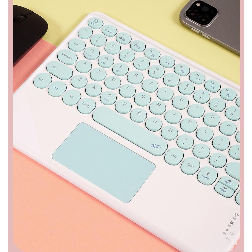 ワイヤレスマウス タッチパッド搭載 キーボード 2点 セット 丸型キートップ お洒落 かわいい Bluetooth Ios Android Windows タブレット スマホ カラフル Gm 0 ベネックスストア 通販 Yahoo ショッピング