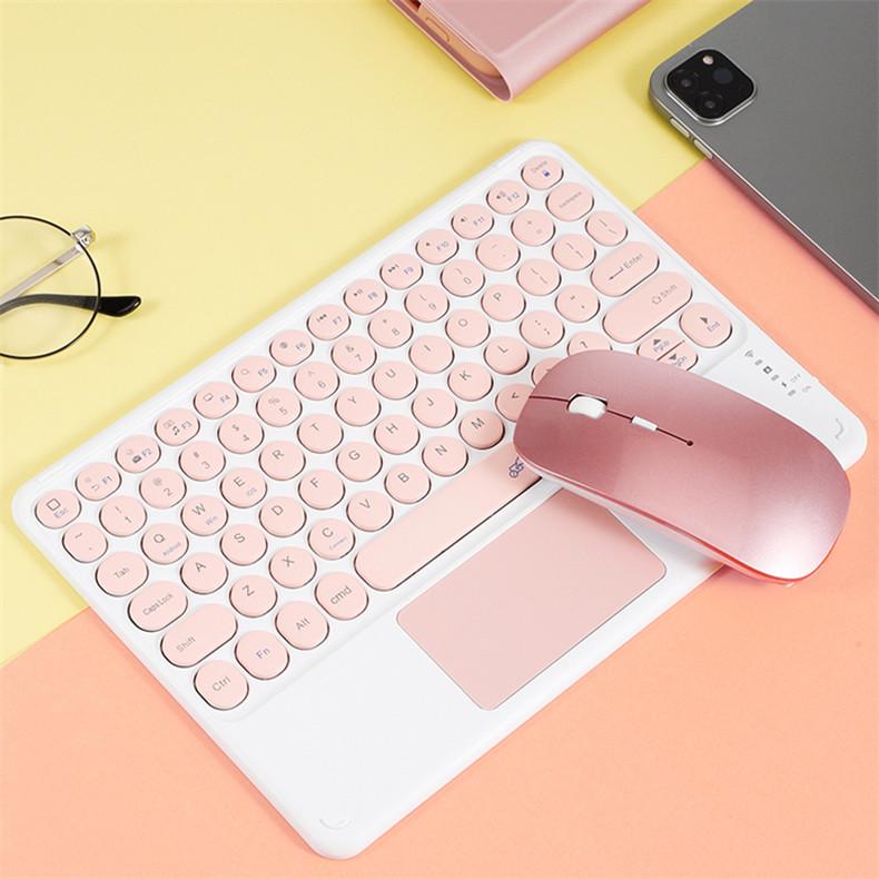 ワイヤレスマウス タッチパッド搭載 キーボード 2点 セット 丸型キートップ お洒落 かわいい Bluetooth Ios Android Windows タブレット スマホ カラフル Gm 0 ベネックスストア 通販 Yahoo ショッピング