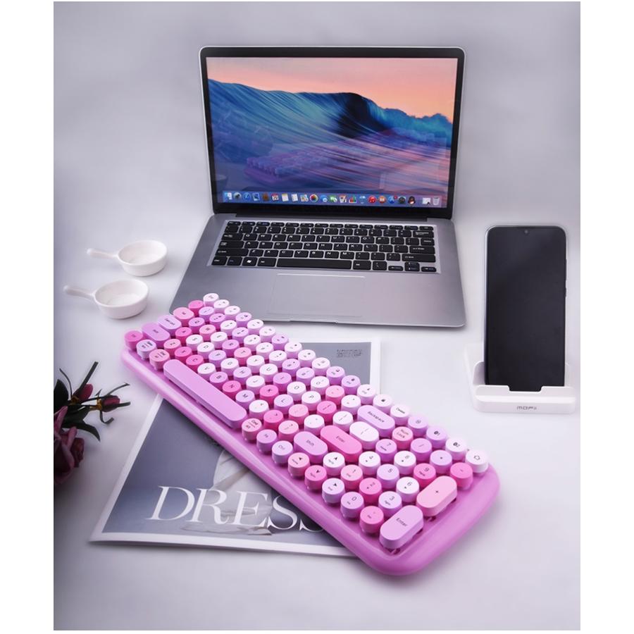 可愛い ワイヤレス キーボード レディース Bluetooth 2 4ghz無線 両方対応 パソコン Pc ノートpc スマホ Ipad タブレット ブルートゥース 丸型 女性 お洒落 Gm 021 ベネックスストア 通販 Yahoo ショッピング