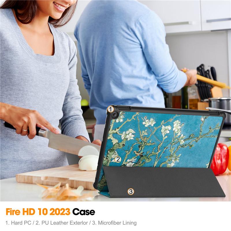 柄付き Fire HD 10 2023 ケース 花柄 第13世代 カバー 柄付き Fire HD 10 2023 ケース 花柄 第13世代 カバー
