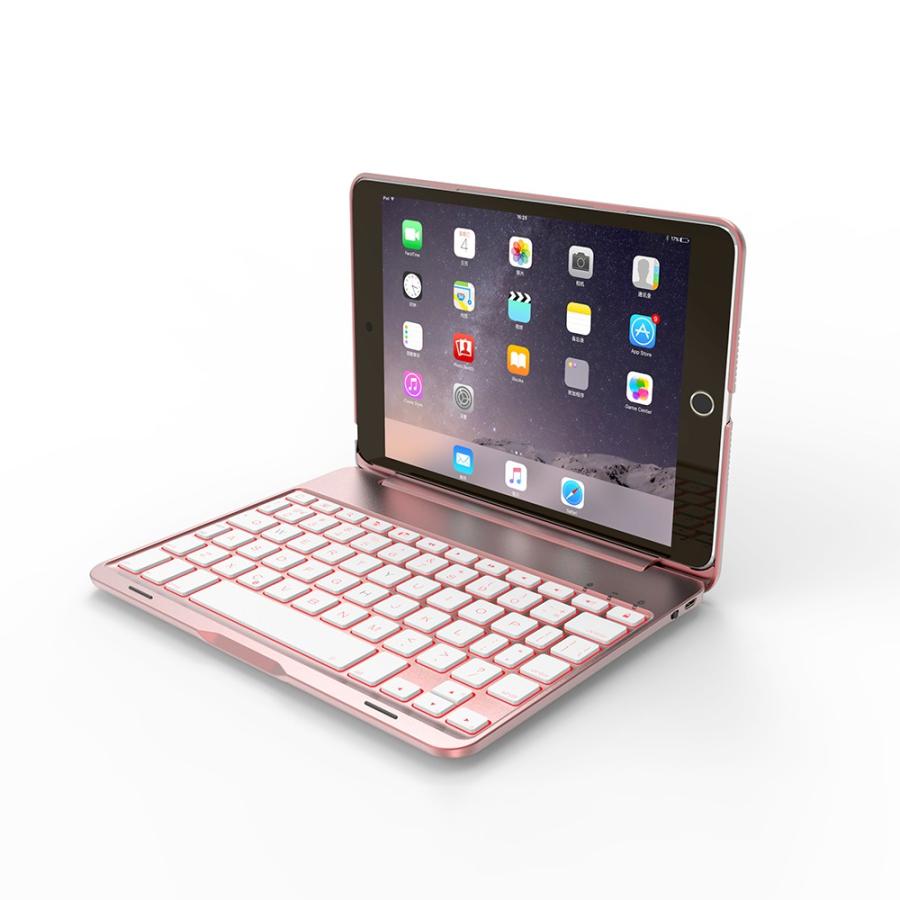 7色 バックライト付き iPad mini 2019 新作 iPad mini5 mini4 キーボードケース 一体型 アイパッド ミニ5