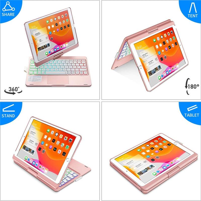 iPad 360度回転 キーボード ケース タッチパッド バックライト iPad 360度回転 キーボード ケース タッチパッド バックライト