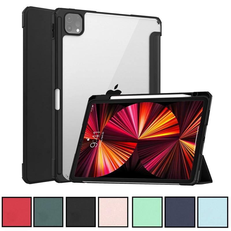 背面透明 7色 iPad Pro 11 12.9 インチ 2021 2020 2018 ケース 背面透明 7色 iPad Pro 11 12.9 インチ 2021 2020 2018 ケース