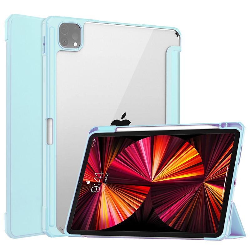 背面透明 7色 iPad Pro 11 12.9 インチ 2021 2020 2018 ケース 背面透明 7色 iPad Pro 11 12.9 インチ 2021 2020 2018 ケース