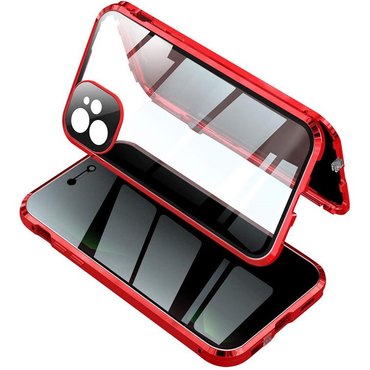 最大88%OFFクーポン 覗き見防止 iPhone 13 Pro max ケース ロック式 磁気止め式iPhone mini 両面ガラス アルミ合金  バンパー レンズ保護カバー付き アイフォンケース 耐衝撃 edilloperfido.com