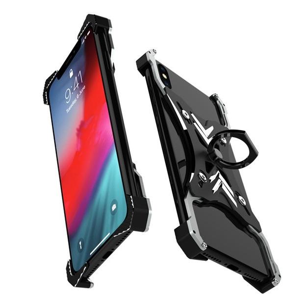 バンカーリング付き Iphone Xs Max マックス Iphonexr ケース バンパー アルミ リングケース 格好いい メンズ アイフォンxs Max アイフォンxr リング付き Iphone9 032 ベネックスストア 通販 Yahoo ショッピング