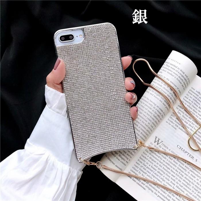 ネックストラップ付き Iphone Xs Max Xr Iphonex Iphone8 Iphone7 Iphone6 6s Plus ケース キラキラ ラインストーン デコケース 女子力 Iphone9 0 ベネックスストア 通販 Yahoo ショッピング