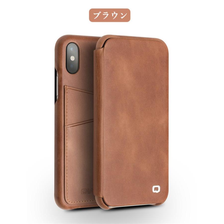 本革 Iphonex アイフォンx 手帳型ケース オートスリープ機能付き 薄型 ビジネス 背面カードポケット Qialino Iphonex 073 ベネックスストア 通販 Yahoo ショッピング