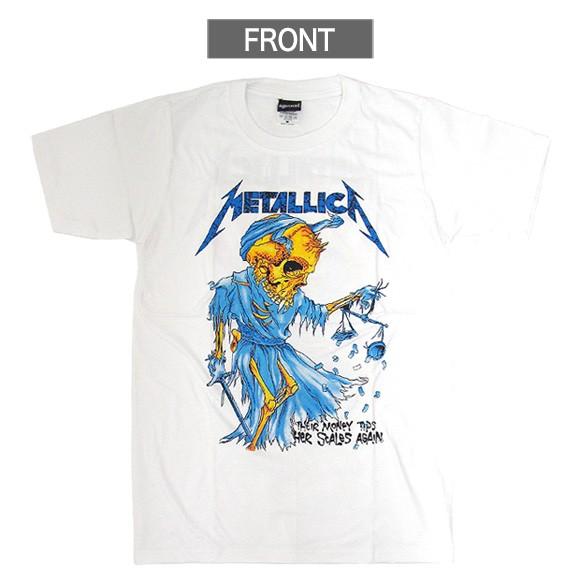 METALLICA メタリカ バンドTシャツ 白 Their Money Tips Her Scales 