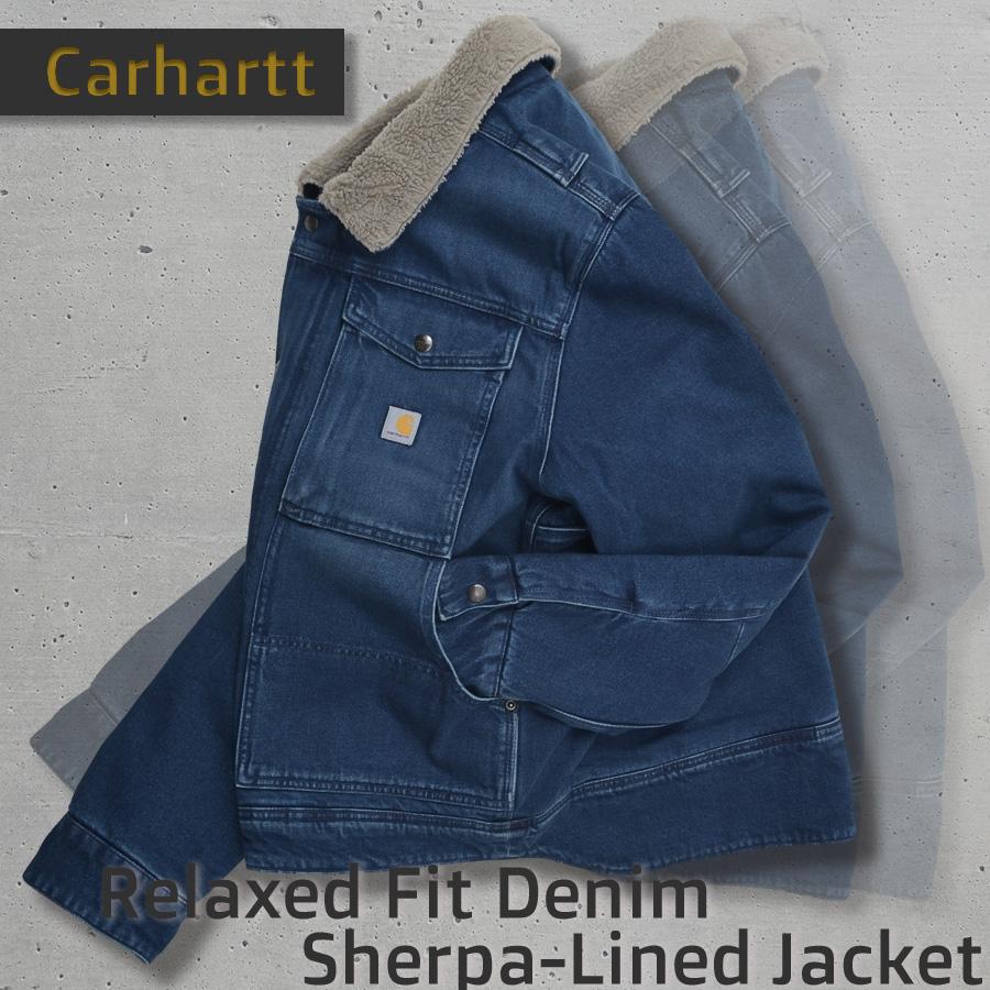00s【Carhartt】カーハート（L相当）デニムジャケット＊シェルパ＊裏ボア Carhartt（カーハート） 【並行輸入品】Carhartt デニム ジャケット