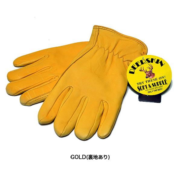 ナパグローブ NAPA GLOVE ディアスキン レザー グローブ 手袋 シンサレート 裏地あり GOLD