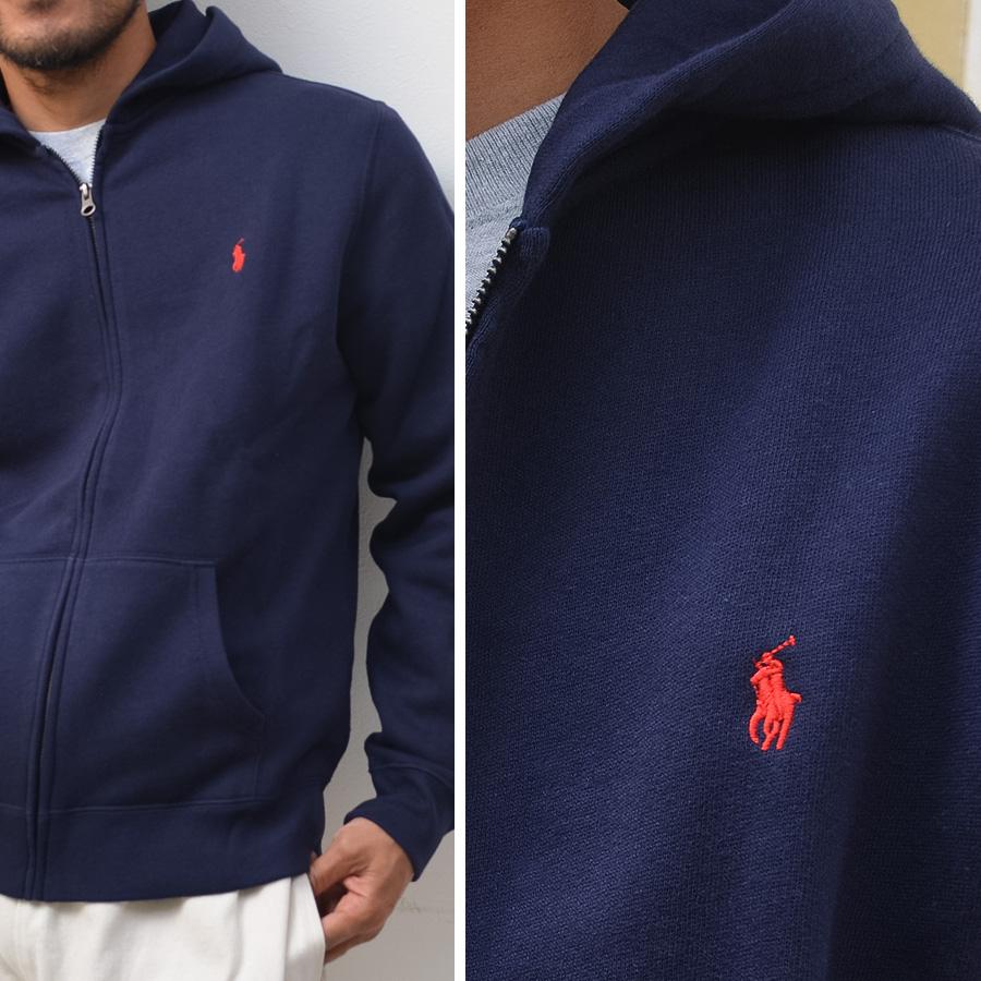 Polo Ralph Lauren ジップパーカー ネイビー sサイズ POLO RALPH LAUREN（ポロ・ラルフローレン） 【並行輸入品】【メンズ