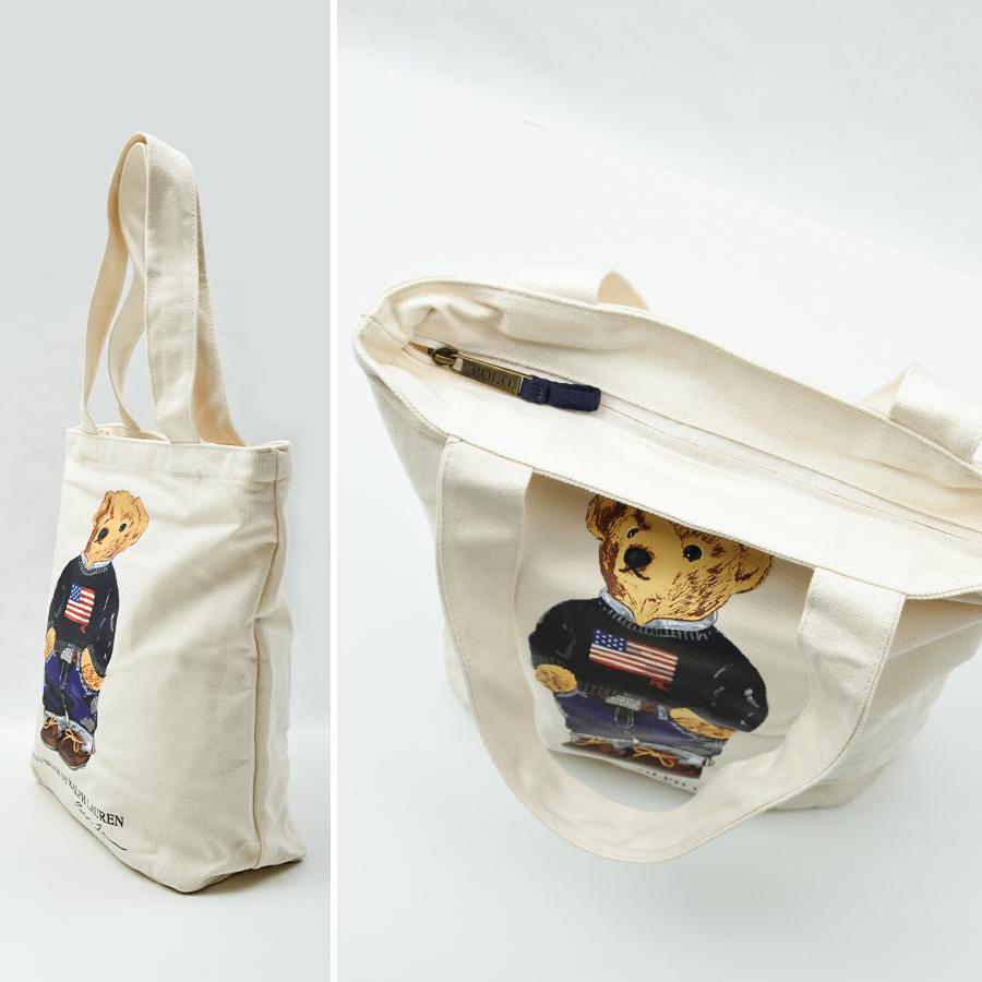 POLO RALPH LAUREN ラルフローレン トートバッグ ポロベア 帆布 POLO RALPH LAUREN ラルフローレン トートバッグ ポロベア 帆布