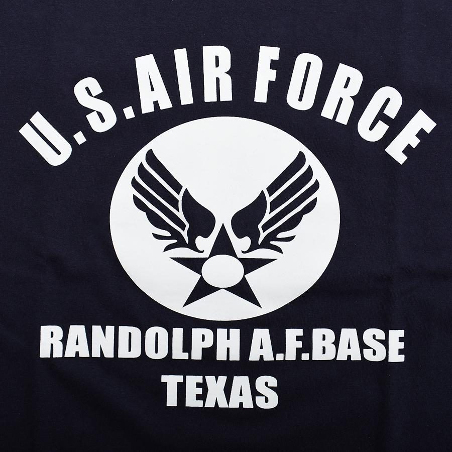 U.S. AIR FORCE 染み込み Tシャツ 袖裾共シングルステッチ 軍物