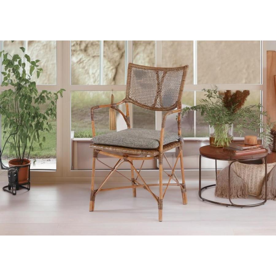 超美品　カザマ　kazama ラタン　アームチェア　ダイニングチェア KAZAMA 【カザマ】ラタン家具 籐家具 ダイニングチェア エルフ アーム