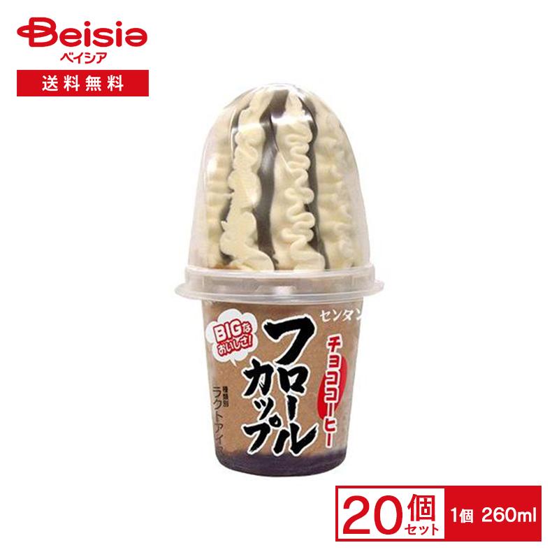 センタン フロールカップ チョココーヒー 260ml×20個 | アイス バニラ