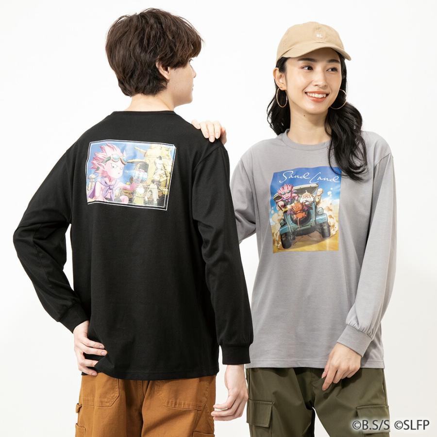 茶タロー　　 サンドランド LAND SAND サンドランド 【 ラオの車 】 プリント ロンT ベイシア限定