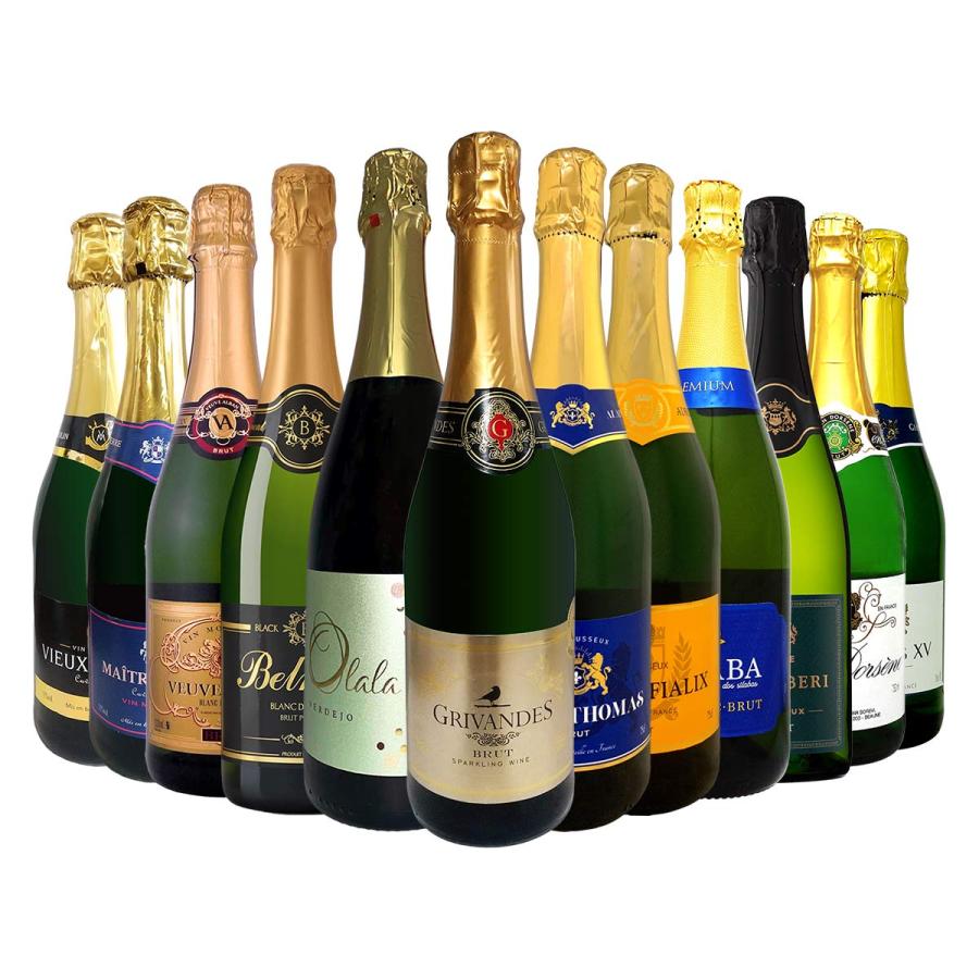 第3弾 京橋ワイン スタッフ厳選の激得 辛口スパークリング ワイン 12本