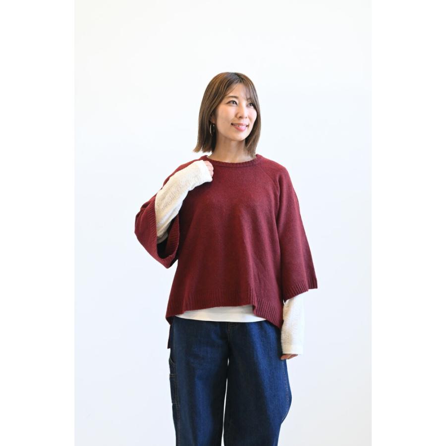完売❤️ドルマンニットプルオーバー ドルマンニットプルオーバー＜大きいサイズ有＞【OtonaSMILE】 通販
