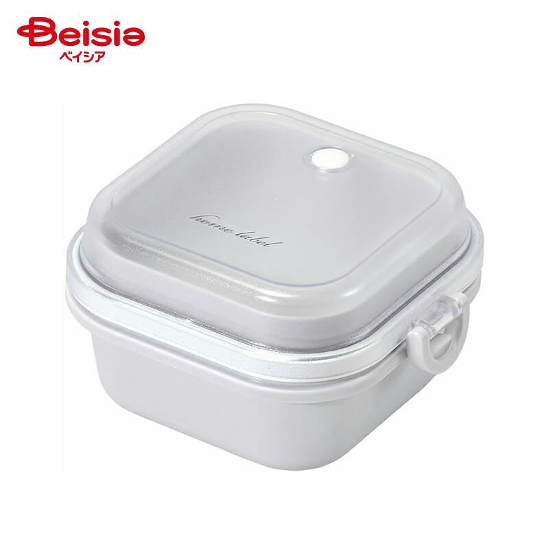 町ベル パール金属 ホームレーベル ランチボックス正方形(グレーホワイト) DC