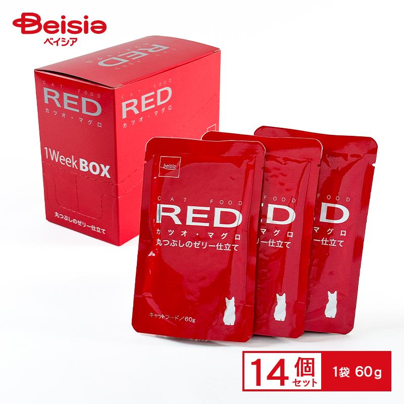 ベイシア REDパウチ カツオ・マグロ プレーン 60g×14袋入