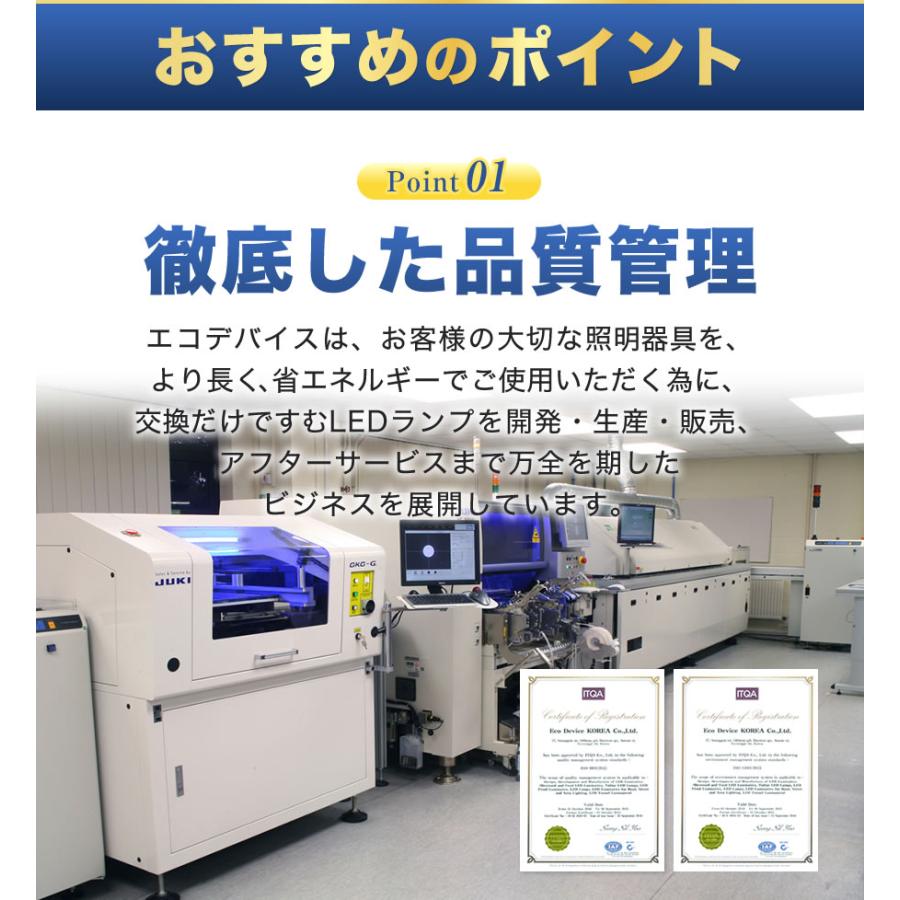 エコデバイス 40形相当LED直管ランプ(昼光色) EDLTL40LED-28N