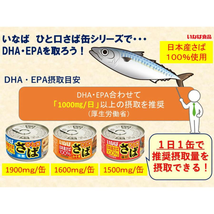 いなば ひと口さば 水煮 日本産さば100%使用 115g | サバ缶 鯖缶 味付
