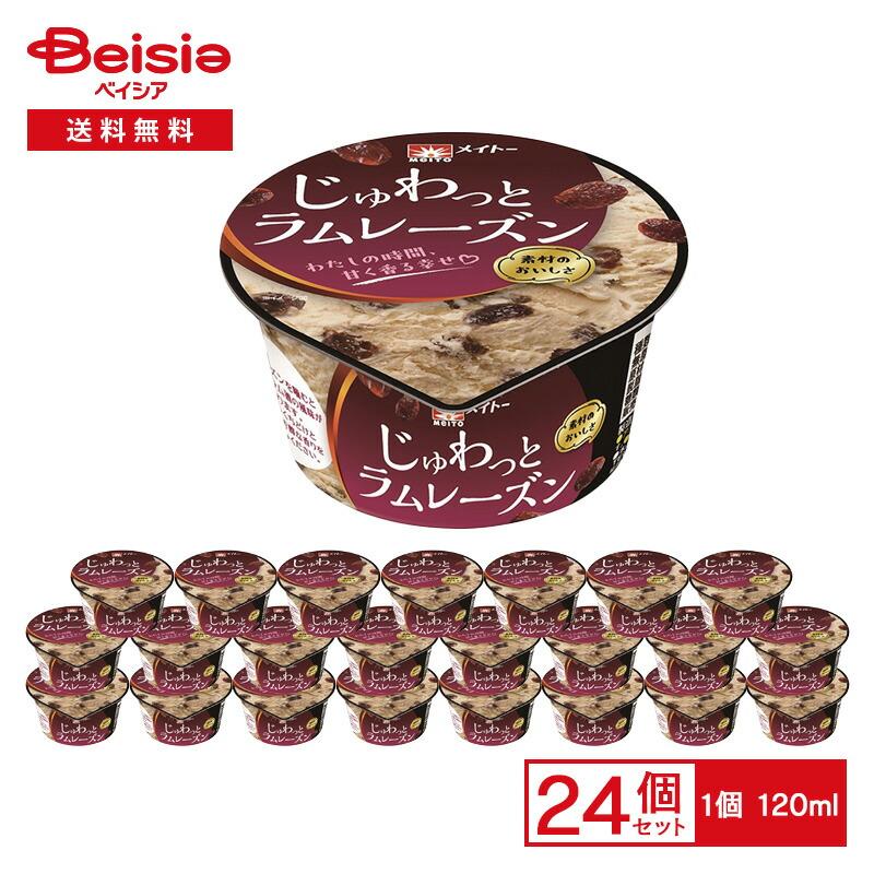 協同乳業 じゅわっとラムレーズン 120ml×24個 | アイス メイトー ラム
