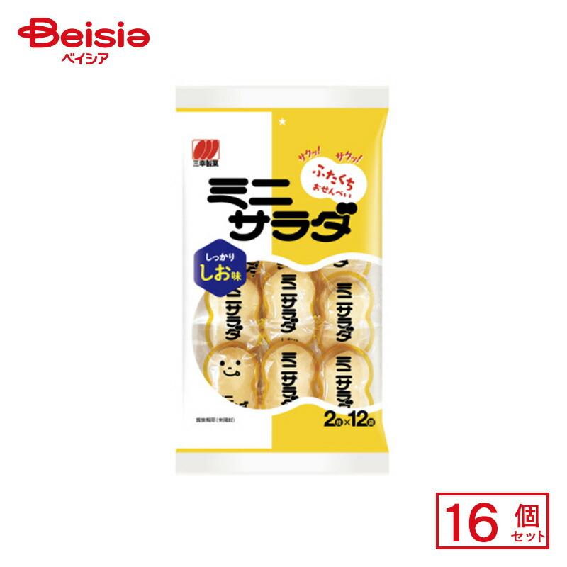 三幸製菓 ミニサラダしお味 24枚×16個 | 駄菓子 おやつ 子供 お 三幸製菓 ミニサラダしお味 24枚×16個 | 駄菓子 おやつ 子供 お