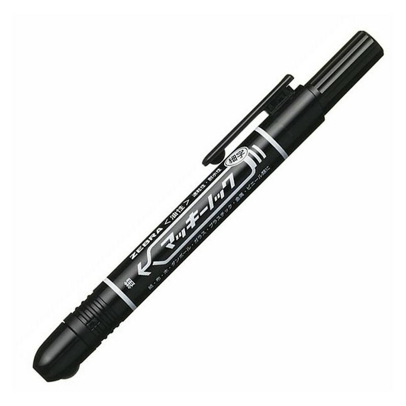 ふっきー ZEBRA（ゼブラ） マッキーノック細字 黒 P−YYSS6−BK 大工道具 墨つけ
