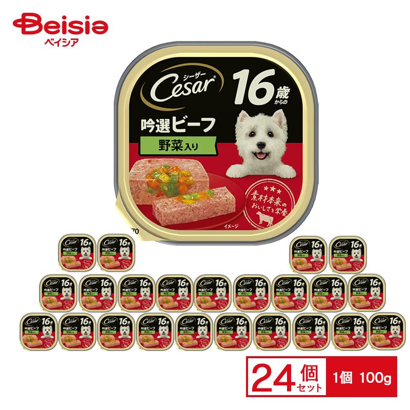 即発送お得セット売り！シーザー成犬用 94個 ドッグフード