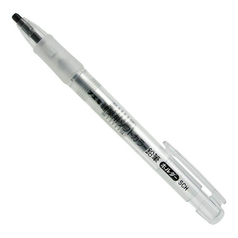 不易 ソフトカラー鉛筆ホルダー 黒 SCH18−H 大工道具 墨つけ 基準出し