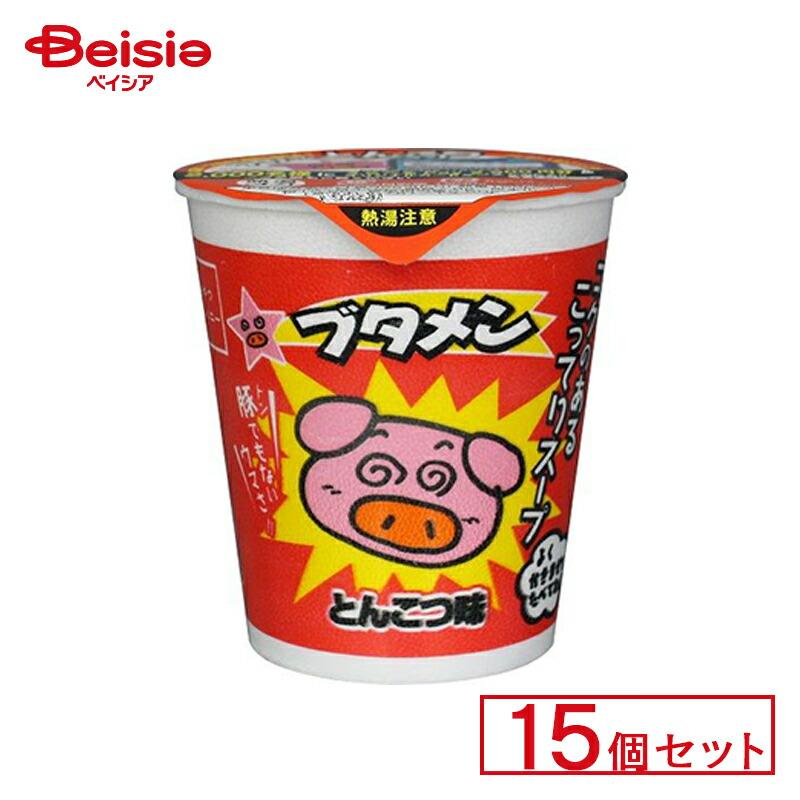 ブタメン おやつCP ブタメンとんこつ味 15個セット | 駄菓子