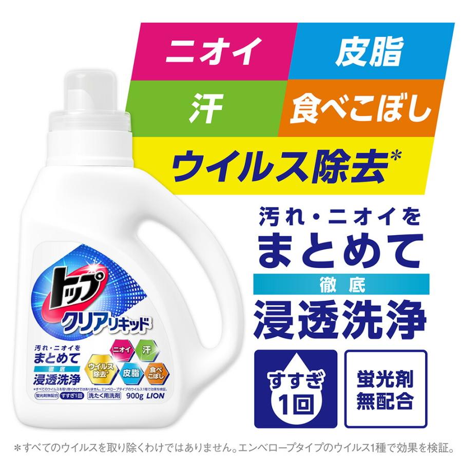 ライオン トップクリアリキッド 詰替 超特大 900g×12個 | トップ