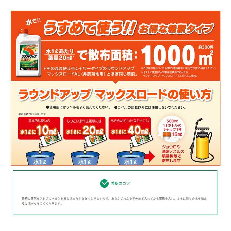 日産化学 ラウンドアップ マックスロード(5.5L) | 園芸用品 除草剤