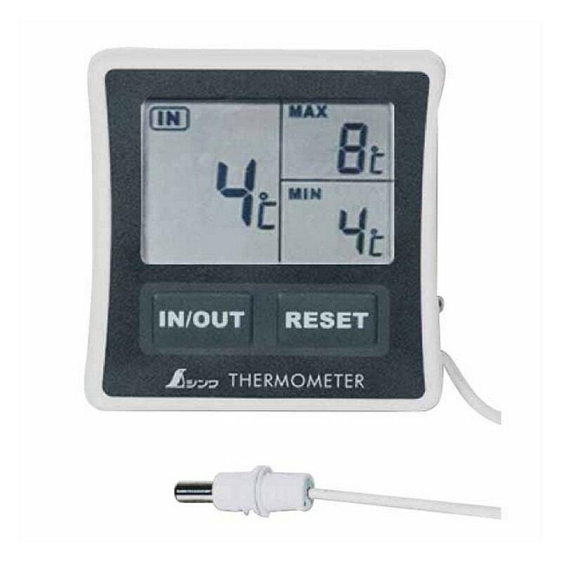 シンワ 冷蔵庫用デジタル温度計A 73042 大工道具 測定具 温度計 環境