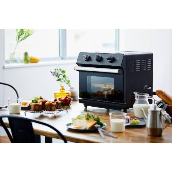 アイリスオーヤマ ノンフライ熱風オーブン ブラック FVX-D14A-B