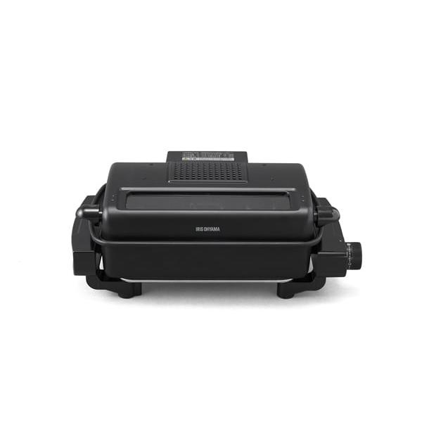 アイリスオーヤマ マルチロースター 容器付 ブラック EMT-1103-B | 家庭用ロースト コンパクト 家庭用 小型 調理器具 焼き肉プレート キッチン家電 焼き肉 ロースト 鍋 アイリスオーヤマ マルチロースター 容器付 ブラック EMT-1103-B