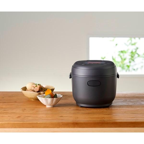 アイリスオーヤマ ジャー炊飯器 3合 ホワイト/ブラック | 炊飯器 3合 